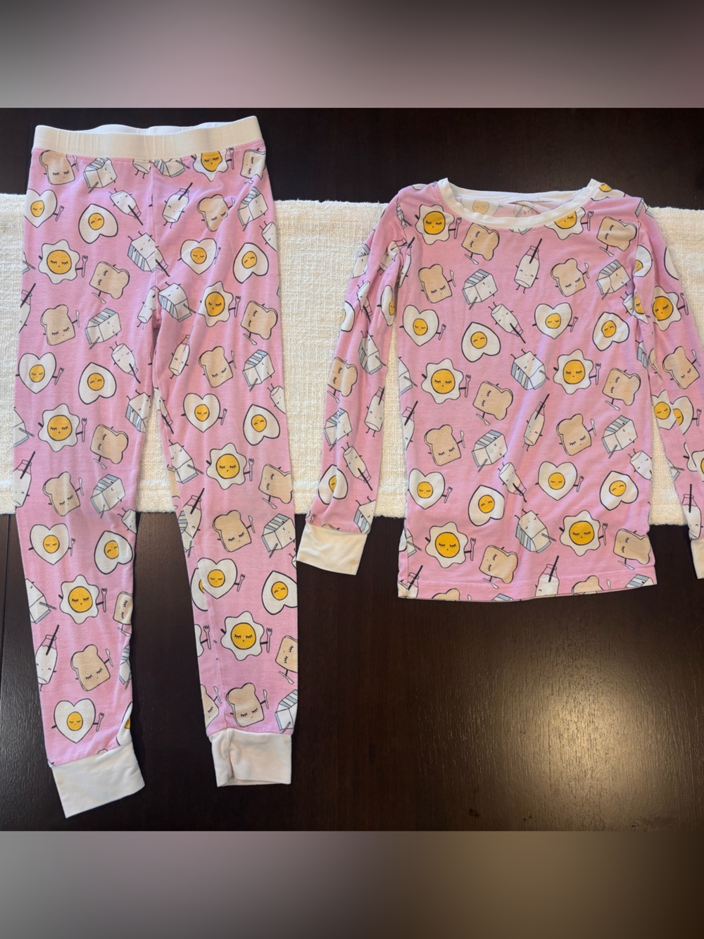 Little Sleepies Pink Breakfast Buddies Pajama Set